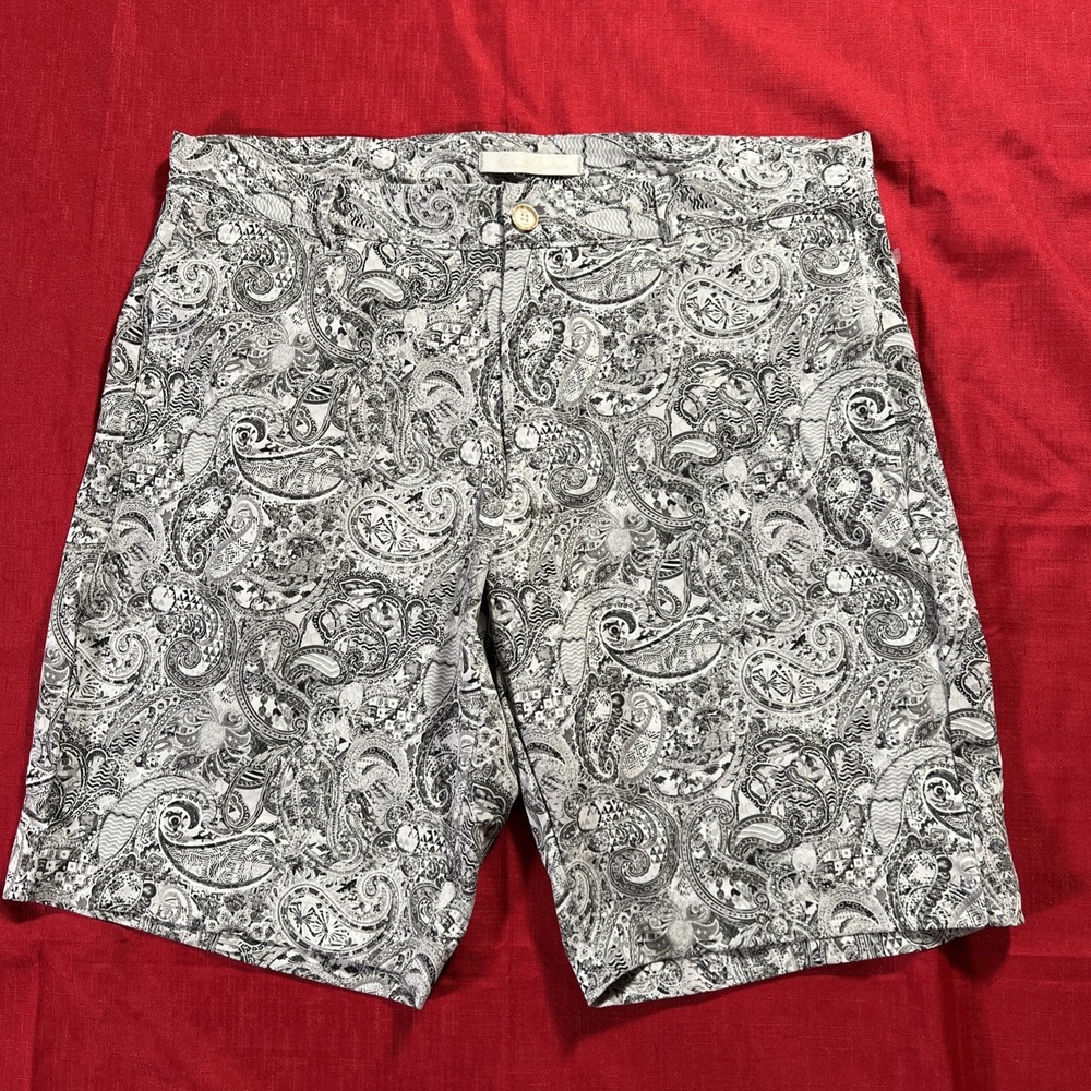 Robert Graham Clubhouse Mens Golf Shorts Suit Paisley Stretch Size 34 Packets